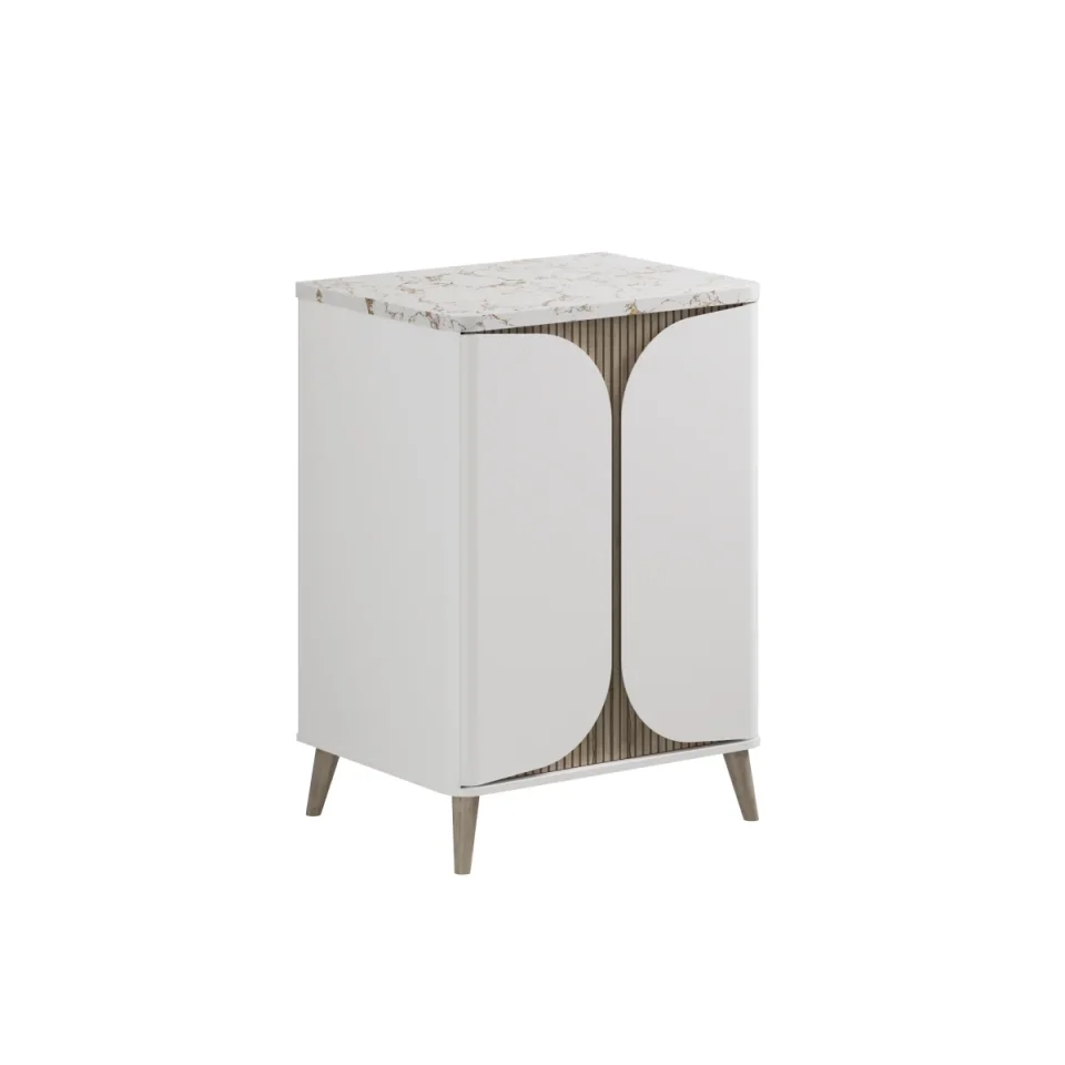 Crosswater Tamobour 600mm Floorstanding Vanity With Doors White Matt product image - Image 4