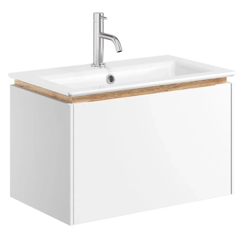Crosswater Mada Basin Unit 600 Matt White detail view - Image 2