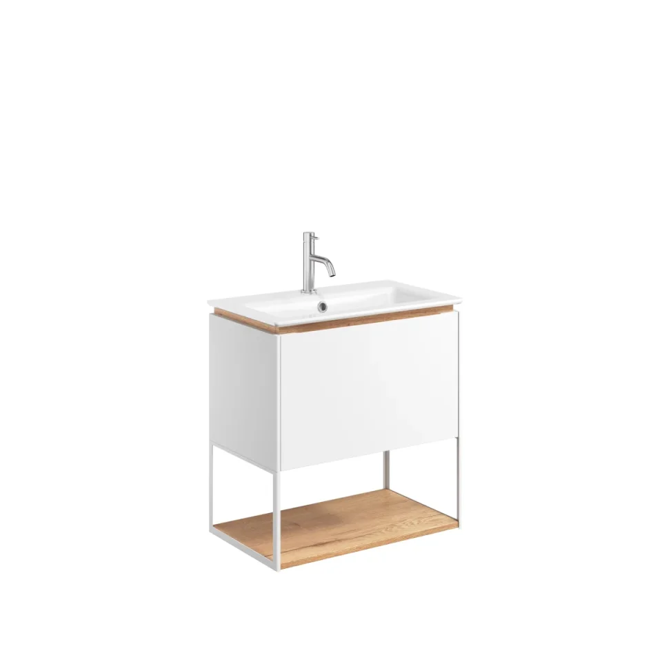 Crosswater Mada Shelf & Frame 600 Matt White product image - Image 3