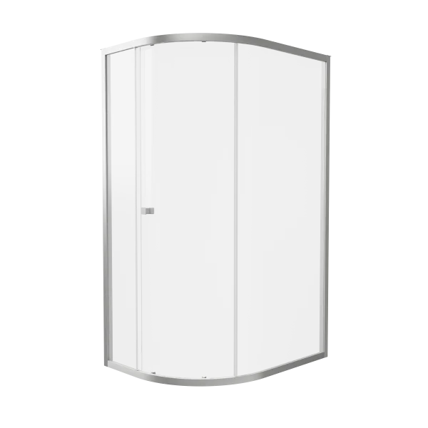 Crosswater Clear 6 Quadrant Single Door 1200 x 800 Box A Brushed Nickel
