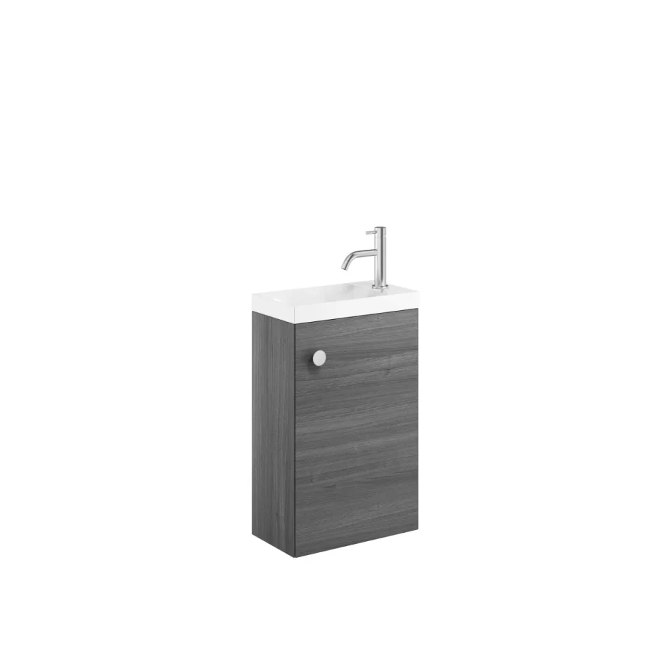 Crosswater Alo Cloakroom Unit 400 x 220mm Steelwood product image - Image 3