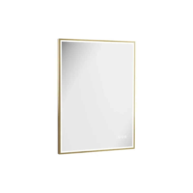 Crosswater MPRO Lit Mirror 600 x 800mm Brushed Brass product image - Image 3