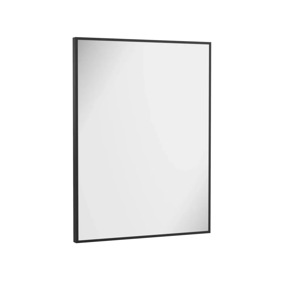 Crosswater MPRO Non-Illuminated Mirror 600 x 800mm Matt Black detail view - Image 2