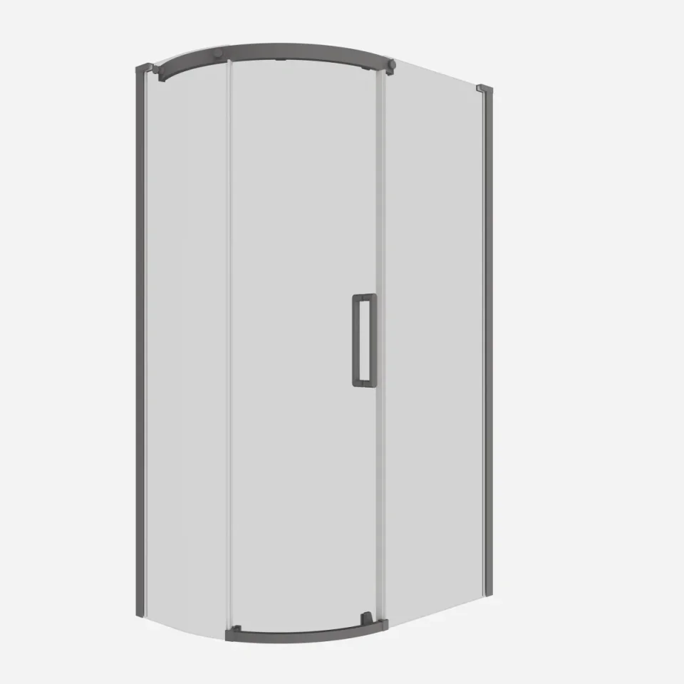 Crosswater Optix Offset Quadrant 1200x800 Left Hand Slate product image - Image 3