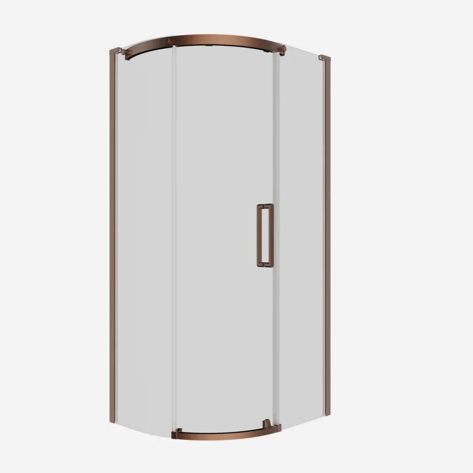 Crosswater Optix Offset Quadrant 1000x800 Left Hand Brushed Bronze product image - Image 3