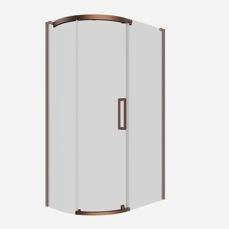 Crosswater Optix Offset Quadrant 1200x800 Left Hand Brushed Bronze product image - Image 3