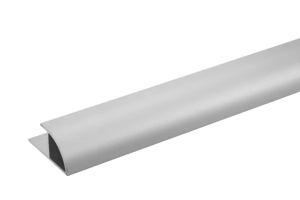 Crosswater Aluminium Extrusion Quadrant 11mm 2450mm Brushed Stainless Steel Effect