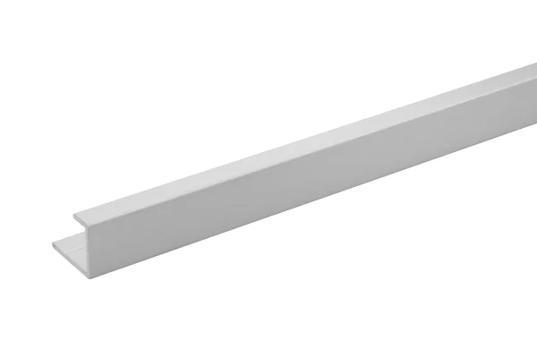 Crosswater Aluminium Extrusion End Cap 11mm 2450mm Brushed Stainless Steel Effect
