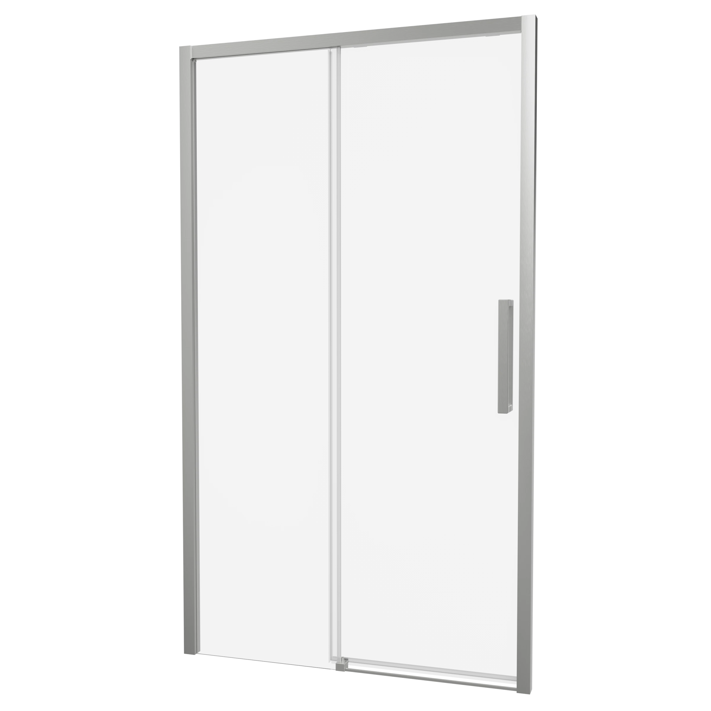 Crosswater Asura 8mm Sliding Door A 1300 Fixed Panel Brushed Nickel