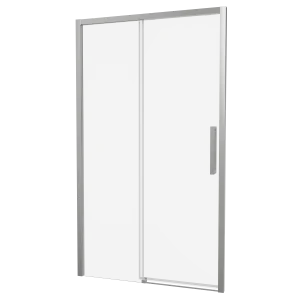 Crosswater Asura 8mm Sliding Door A 1300 Fixed Panel Brushed Nickel