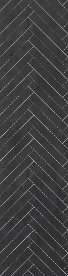 Crosswater Black Velvet Herringbone Tile Wall Panel 600 X 2400 Proclick product image - Image 1