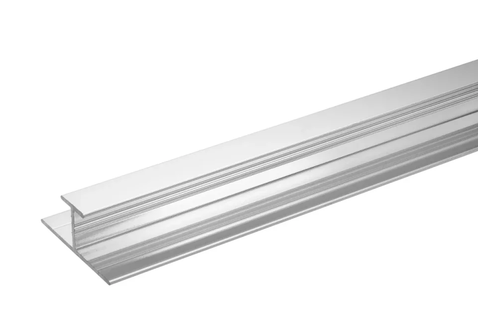 Crosswater Aluminium Extrusion H Join 11mm 2450mm Chrome product image - Image 1