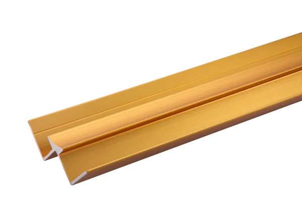 Crosswater Aluminium Extrusion Internal Corner 11mm 2450mm Brushed Brass