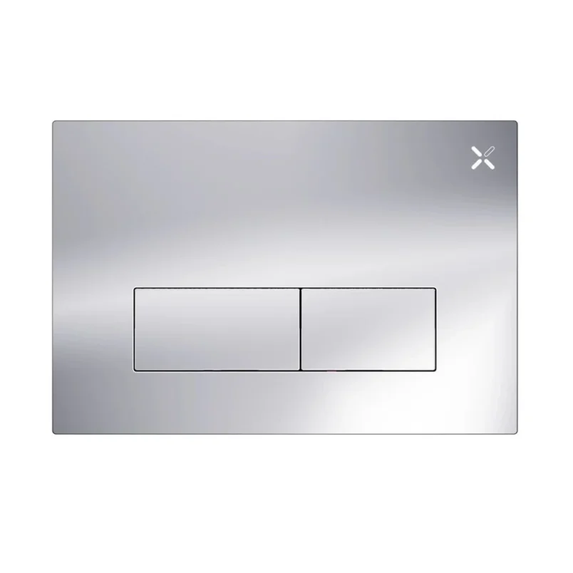 Crosswater Mpro Stainless Steel Flush Plate Chrome detail view - Image 2