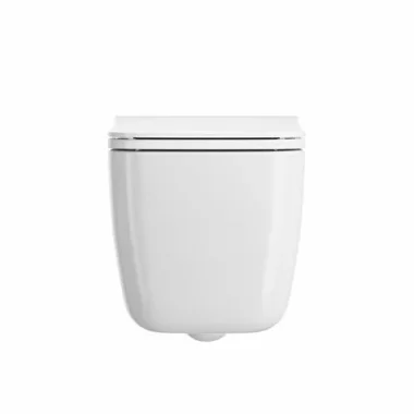 Crosswater Libra Wall Hung Toilet Gloss White detail view - Image 2