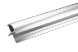 Burlington Aluminium Extrusion External Corner 11mm 2450mm Chrome detail view - Image 2