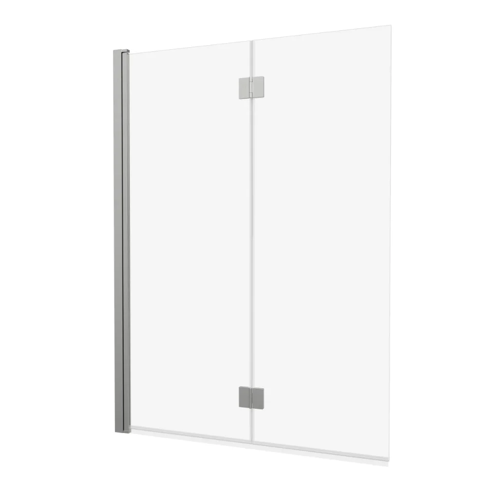 Crosswater Asura Fully Folding Bath Screen Brushed Nickel product image - Image 7