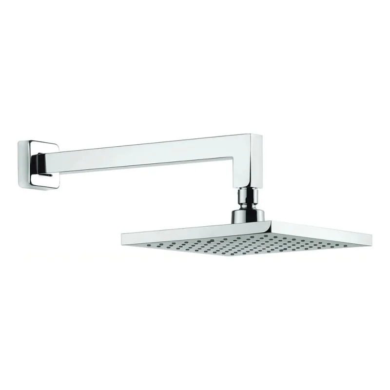 Crosswater Planet Fixed Head 200mm & Wall Arm Square Chrome product image - Image 2