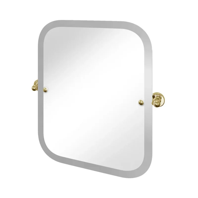 Burlington Rectangular Swivel Mirror Gold product image - Image 4