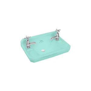 Burlington Edw Cloakroom Basin51cm 2th Cosmic Green