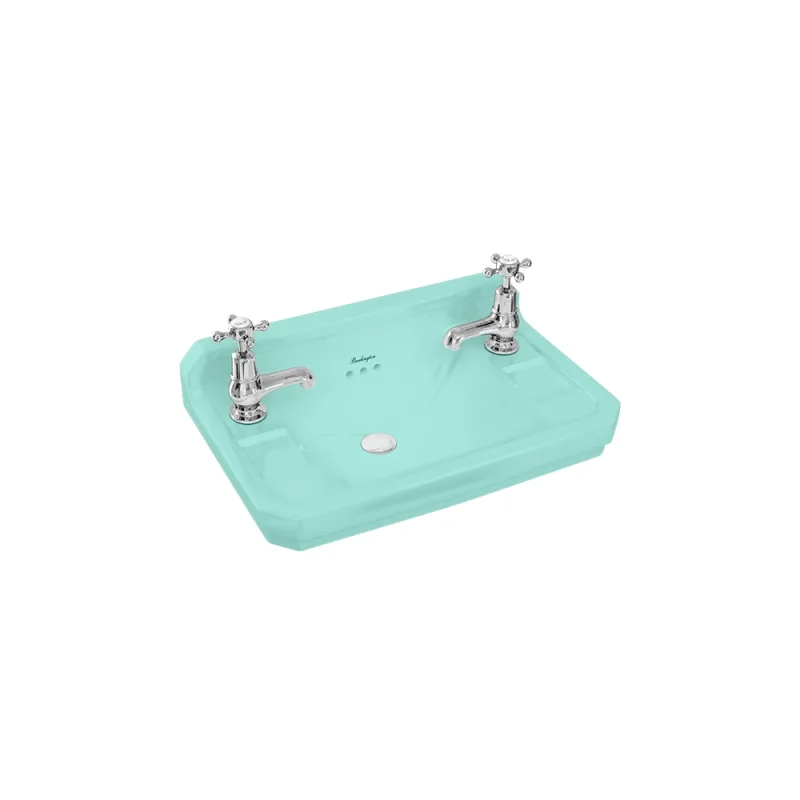 Burlington Edw Cloakroom Basin51cm 2th Cosmic Green product image - Image 1