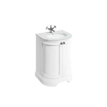 Burlington Curved 650 Top Upstand Carrara product image - Image 2