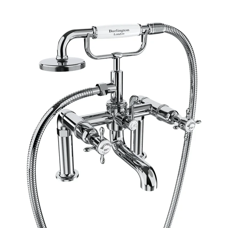 Burlington Guild Bath Shower Mixer Deck Mounted Chrome product image - Image 4