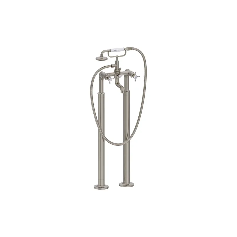 Burlington Guild Bath Shower Mixer Floor Mounted Brushed Nickel product image - Image 5