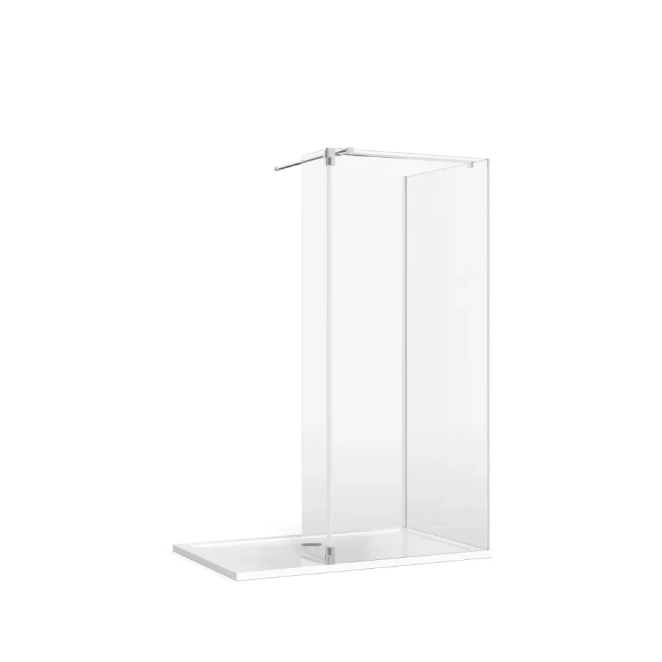 Burlington Deflector Panel Hinge X2 Chrome product image - Image 3