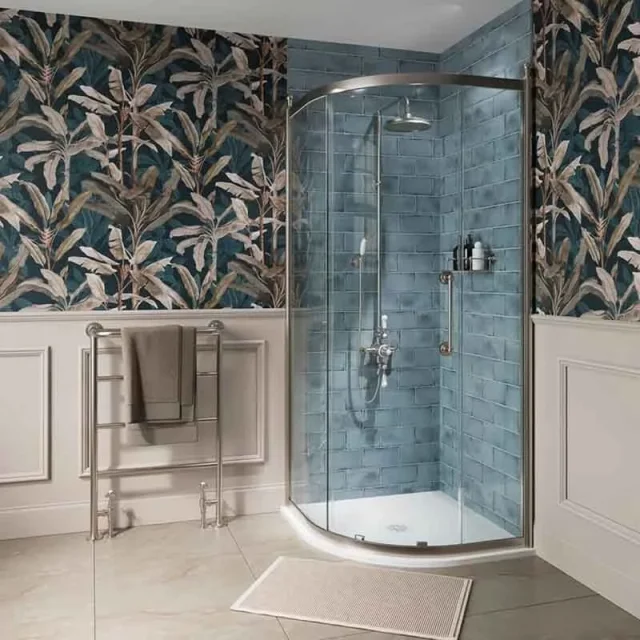 Burlington Nordic Blue Chevron Tile Wall Panel 600 X 2400 Proclick detail view - Image 2