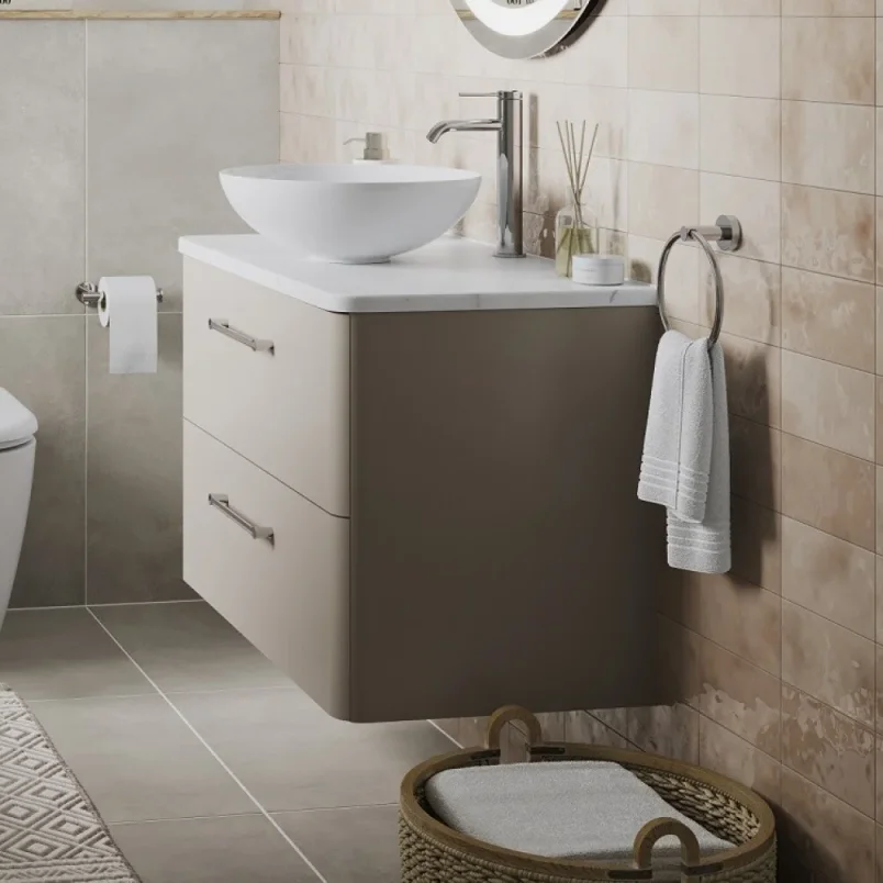 Britton Camberwell 600mm Unit Warm Beige detail view - Image 2