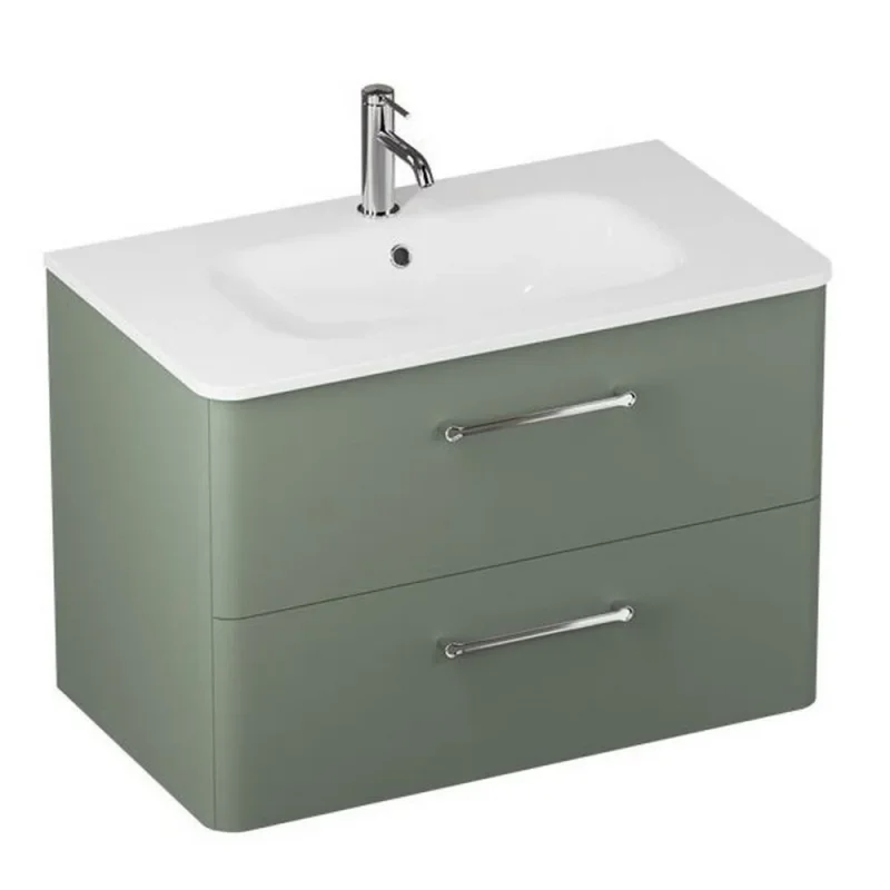 Britton Camberwell Unit 800mm Earthy Green detail view - Image 5