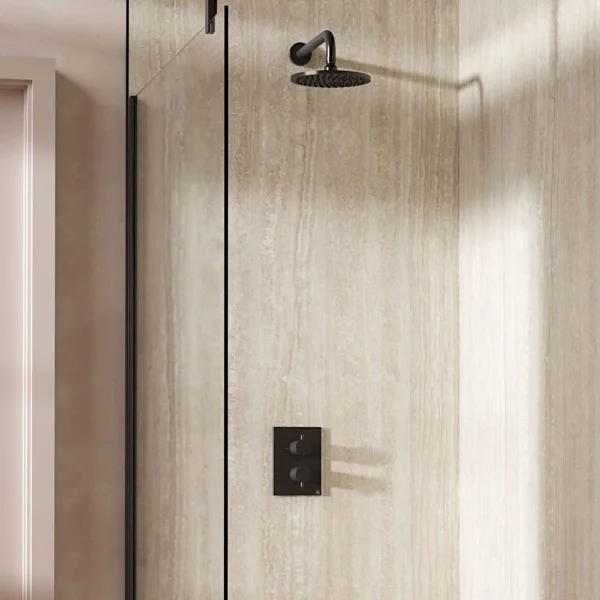 Crosswater Crossbox Shower Set 1 Slate 200mm