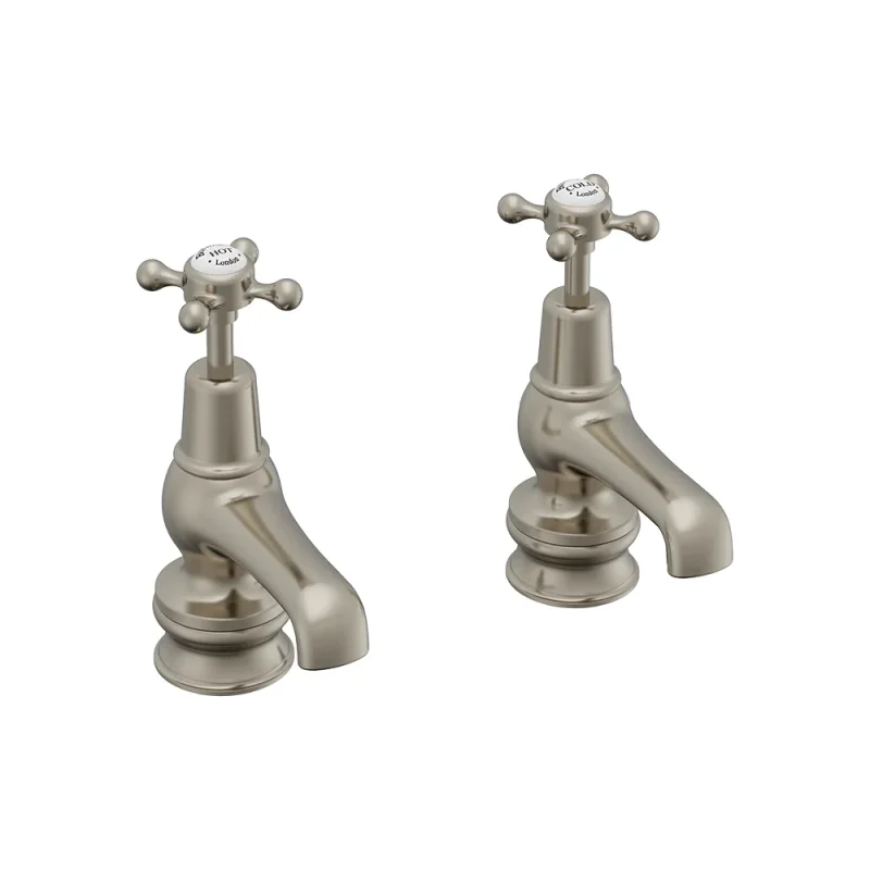 Burlington Regent 3" Basin Taps Brushed Nickel product image - Image 3