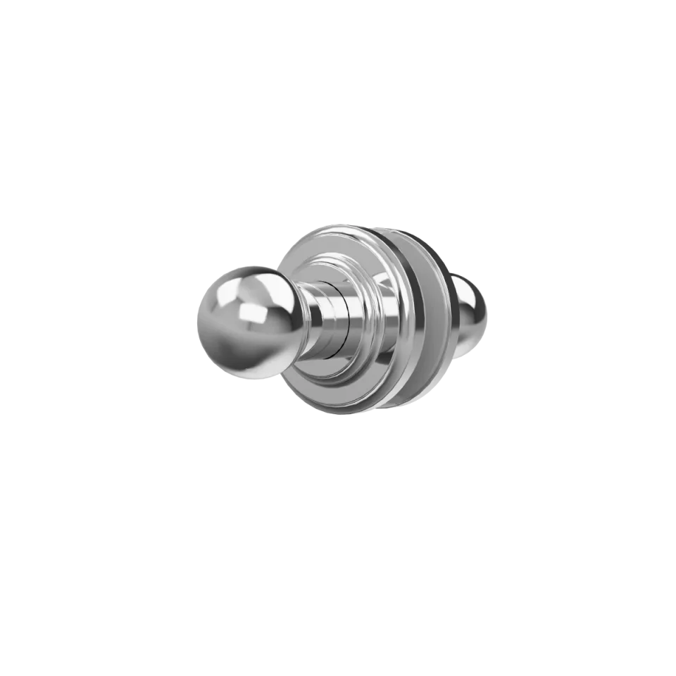 Burlington Classique 1850 Bath Screen Handle Chrome product image - Image 1
