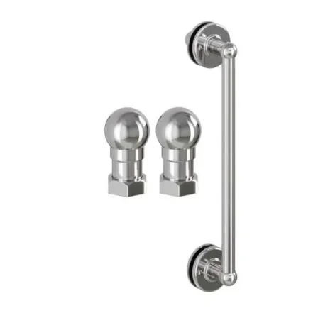 Burlington Classique 1850 Handle And Profile Finial Chrome detail view - Image 2