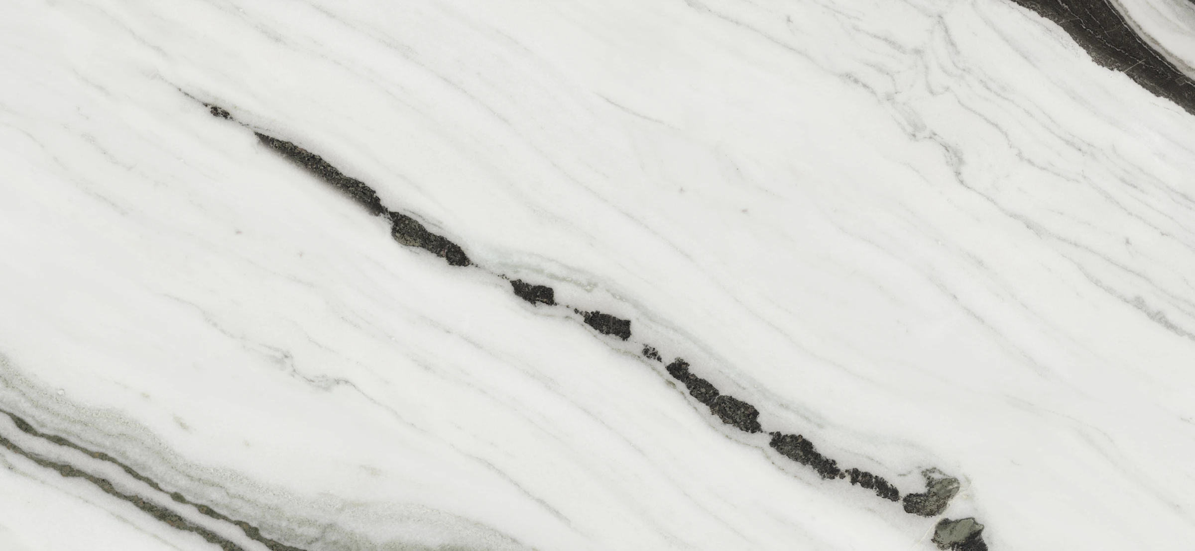 European Tiles Pietra PANDA White 6MM 120 X 260 Continuous Veiwing Rectified Polished Tile