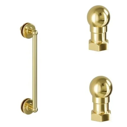 Burlington Classique 1850 Handle And Profile Finial Gold detail view - Image 2
