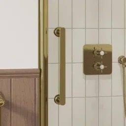 Burlington Classique 1909 Handle And Profile Finial Gold detail view - Image 2