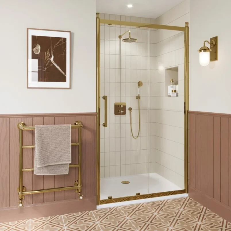 Burlington Classique Sliding Door 1700 Gold detail view - Image 2