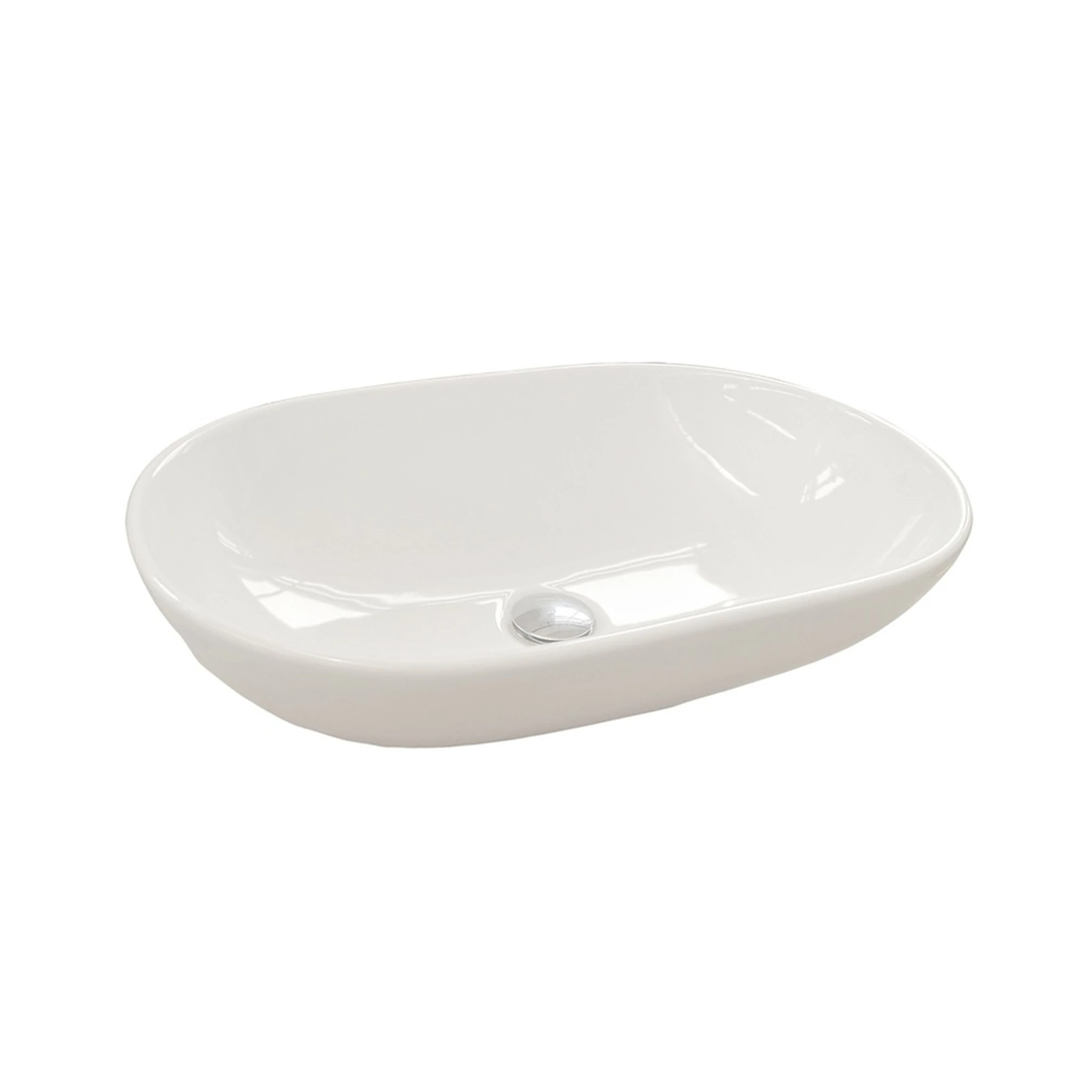 Britton Pool Countertop Basin 585 X 390mm 0th Gloss White