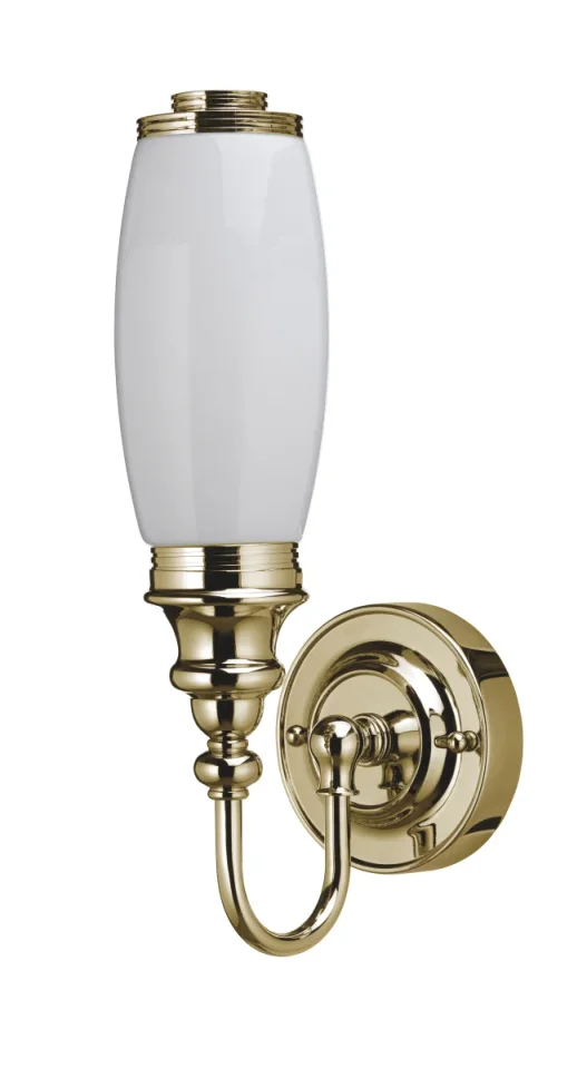 Burlington Ornate Base Tube Frosted Glass Shade Gold product image - Image 4