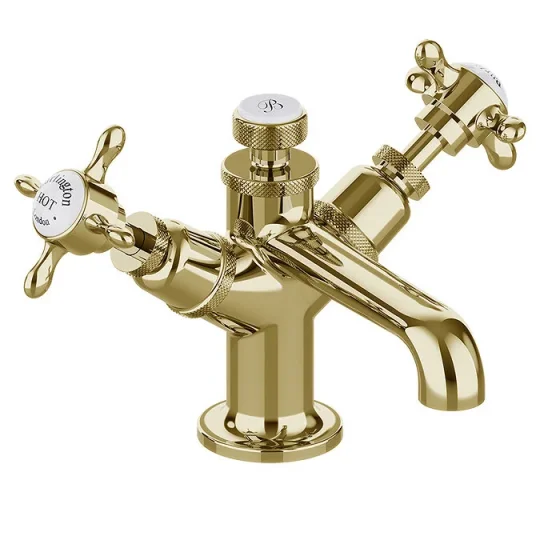 Burlington Guild Basin Mono Deck Mounted No Waste Gold detail view - Image 2
