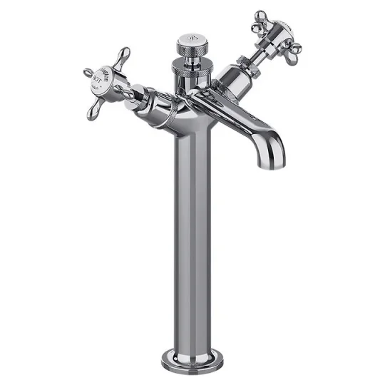 Burlington Guild Basin Tall Mono Deck Mounted Chrome detail view - Image 2