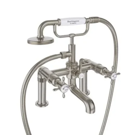 Burlington Guild Bath Shower Mixer Brushed Nickel product image - Image 3