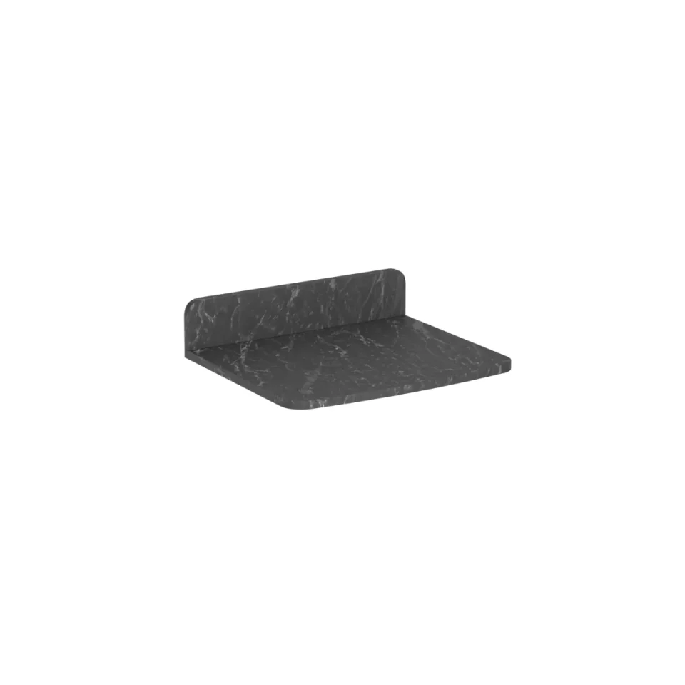 Burlington Guild Vanity Top 620mm With Upstand Marquina product image - Image 4