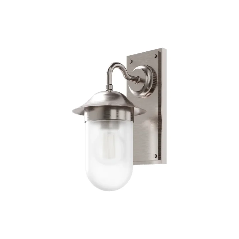 Burlington Guild Wall Light & Frosted Glass Brushed Nickel product image - Image 5
