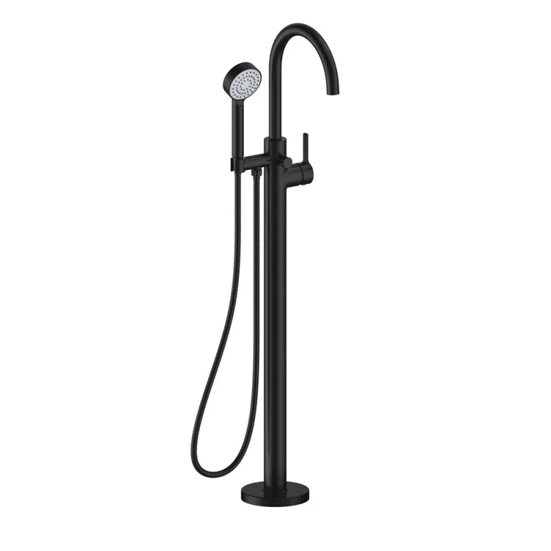Britton Hoxton 2.0 Floor Standing Mono Bath Shower Mixer Matt Black product image - Image 3