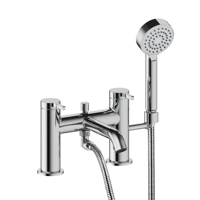 Britton Hoxton 2.0 2 Tap Hole Bath Shower Mixer Chrome product image - Image 4