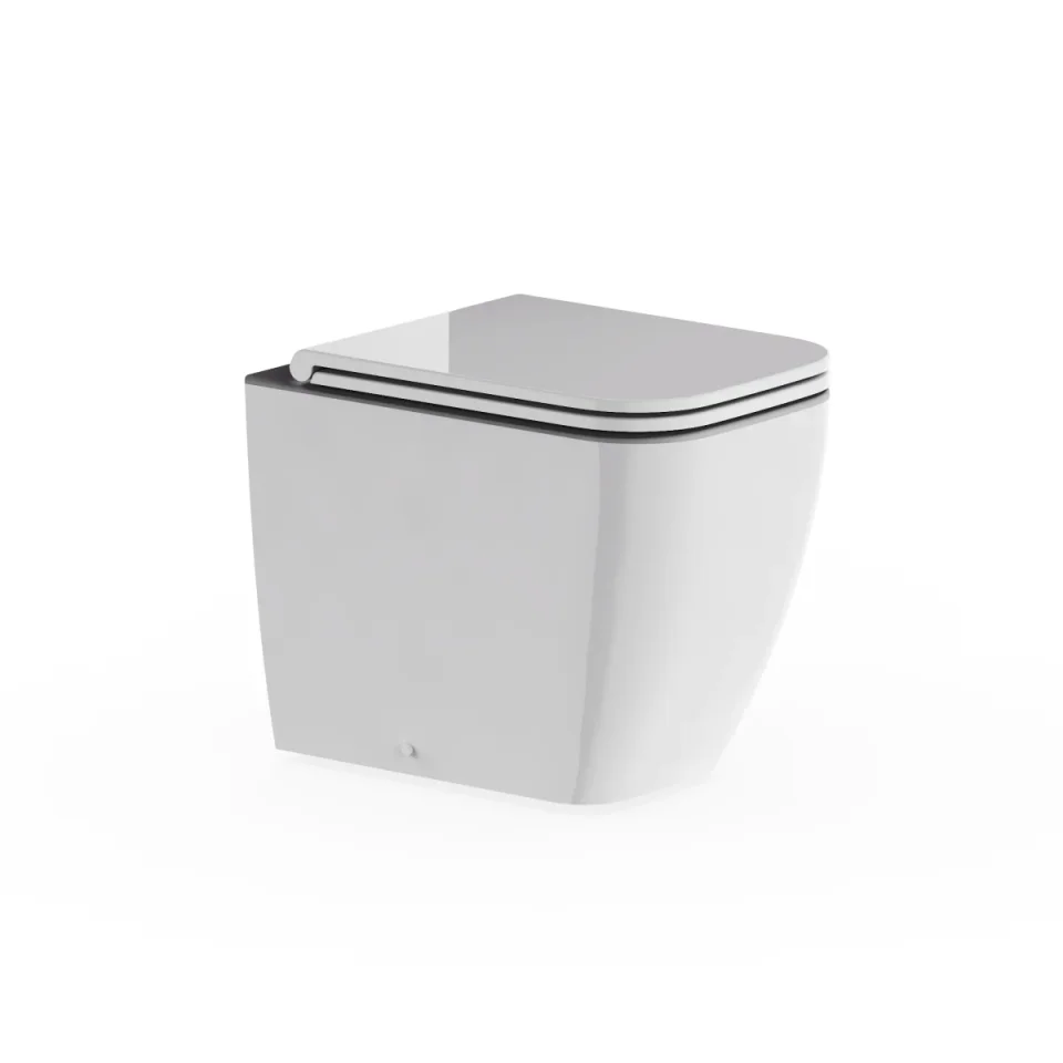 Britton Square Back To Wall Pan Rimless Inc Seat And Fixings product image - Image 3